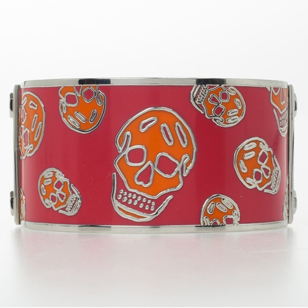 Alexander McQueen metal/enamel cuff